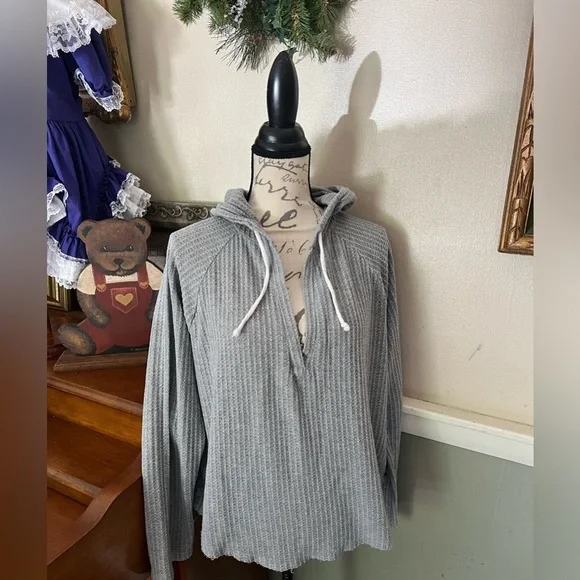 Womens Forever 21 Grey Hoodie L - Picture 1 of 4